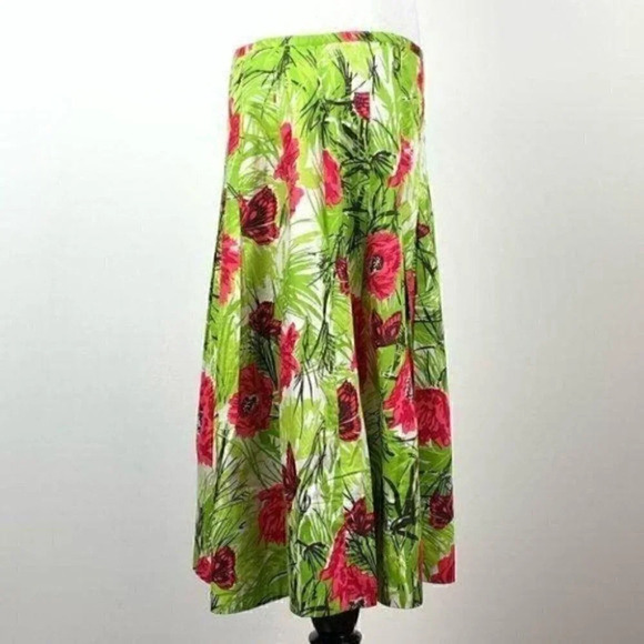 Talbots womens skirt size 8 multicolored floral - Picture 3 of 7